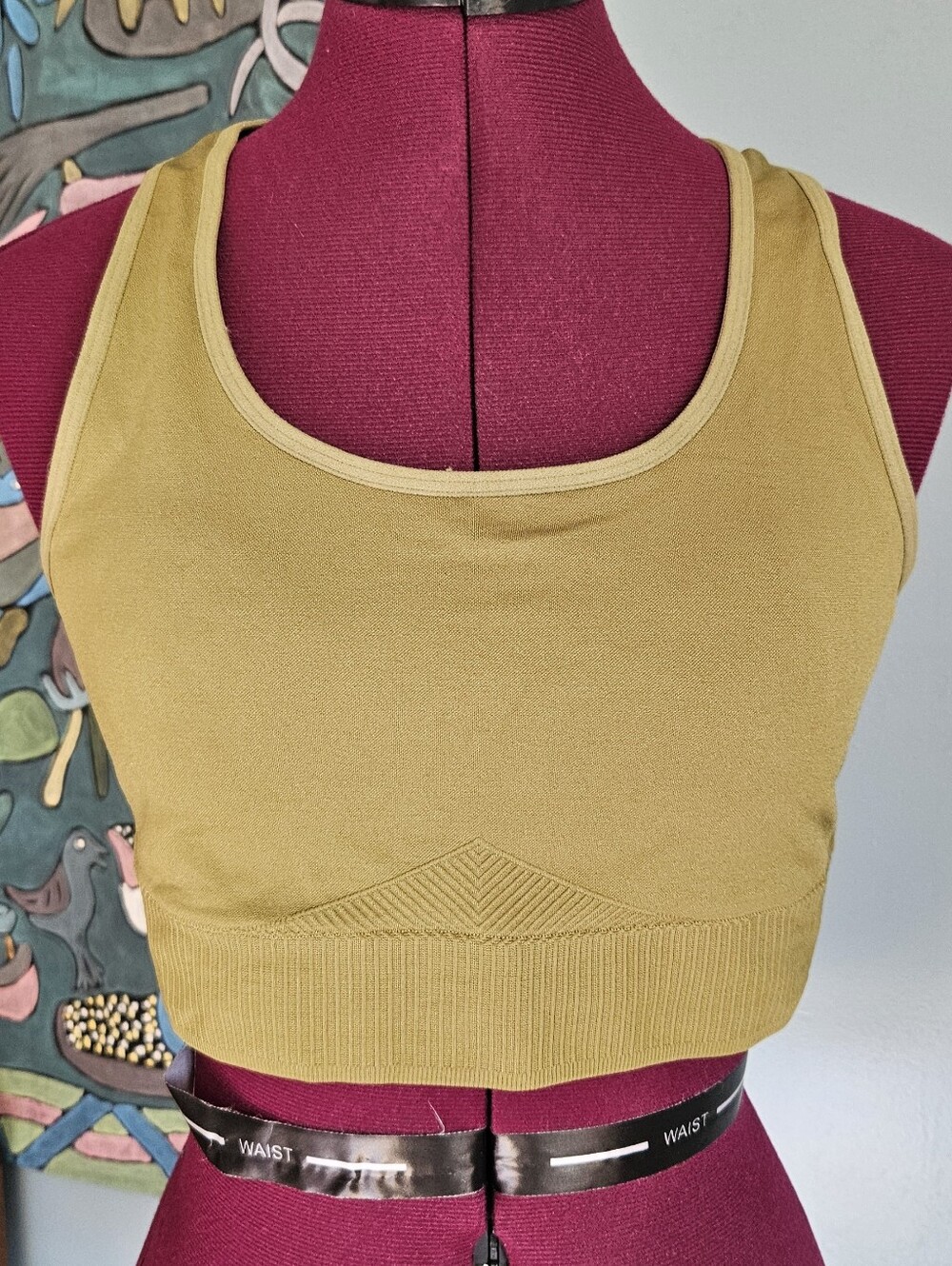 ThirdLove Olive Green Scoop Neck Sports Bra Size 1X